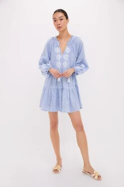 Embroidered Nautical Stripe Sea Breeze Coverup 11 Embroidered Nautical Stripe Sea Breeze Coverup -Loeffler Randall Store fX7tBnnMdwwDynLsnf0sdlx3rT1tES7C 1