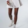 White And Fresh Buds 15 Inch Naomi Tennis Skirt
