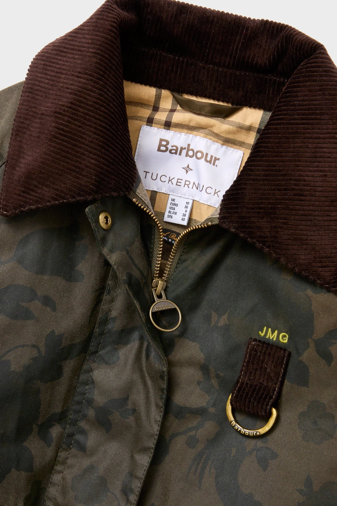 Archive Olive Barbour X Tuckernuck Beverly Wax Jacket 9 Archive Olive Barbour X Tuckernuck Beverly Wax Jacket - Image 9