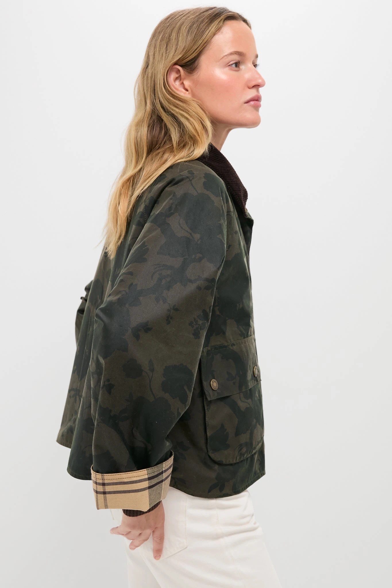 Archive Olive Barbour X Tuckernuck Beverly Wax Jacket 5 Archive Olive Barbour X Tuckernuck Beverly Wax Jacket - Image 5