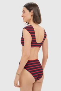 True Red And Dark Navy Sailor Stripe Off-Shoulder Bikini Top -Loeffler Randall Store gILKiQgZ9Sil8VHTSwqBxO2UhvZUPEeK 1