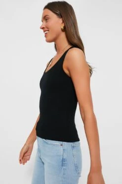 Black Shelby Rib Knit Tank 8 Black Shelby Rib Knit Tank -Loeffler Randall Store gKSjUNF4NC03xYEPB9fzYTfqkRM81DGZ 1