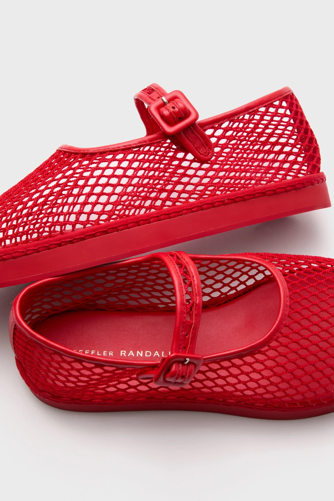 Loeffler Randall Red Netted Mesh Rita Mary Janes 5 Loeffler Randall Red Netted Mesh Rita Mary Janes - Image 5