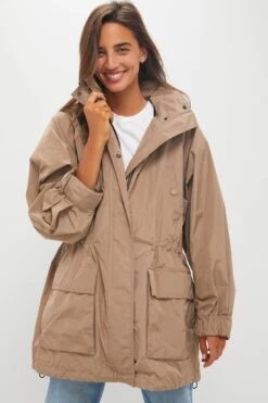 Weekend Max Mara Marron Glace Arley Raincoat