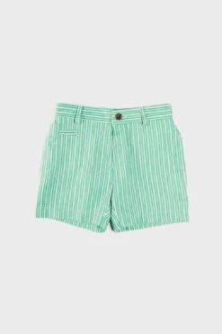 Cheyne Striped Pocket Detail Shorts In Green