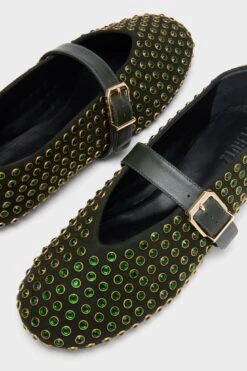 Schutz Garden Green Eliza Shine Flats -Loeffler Randall Store hGiP4SRM6APM3Vq0tuRIS5UMB5wT0FBk 1