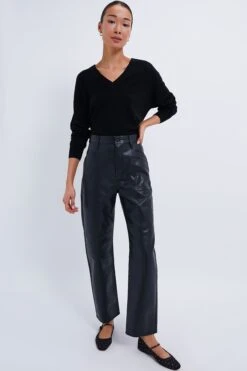 Black Emma Cashmere V-Neck Boyfriend Sweater -Loeffler Randall Store hlfVLDpPEVfhXaI9qQxVE9OtRMhigYNd 1