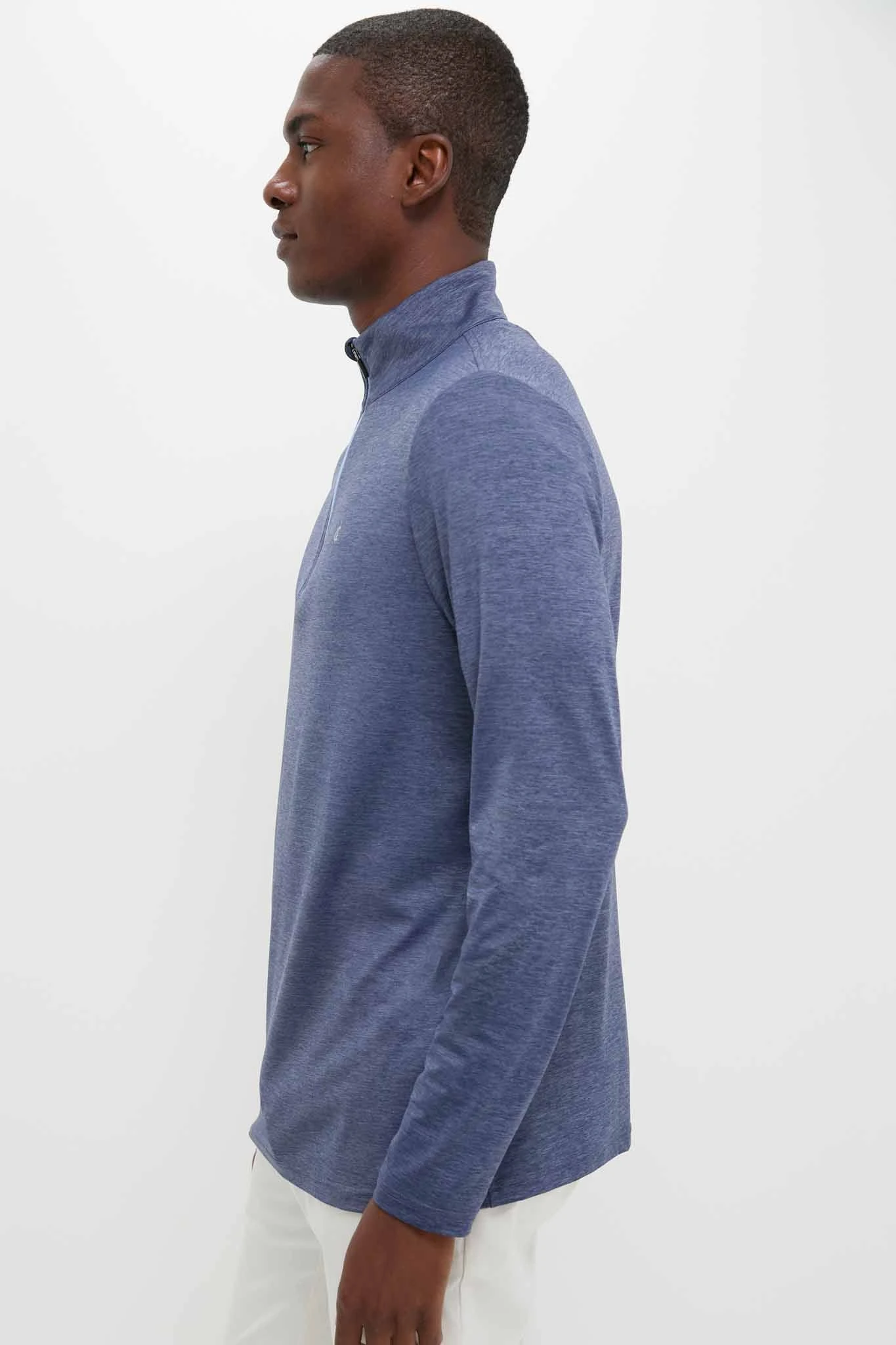 Heathered Navy Featherweight Performance Pullover 3 Heathered Navy Featherweight Performance Pullover - Image 3
