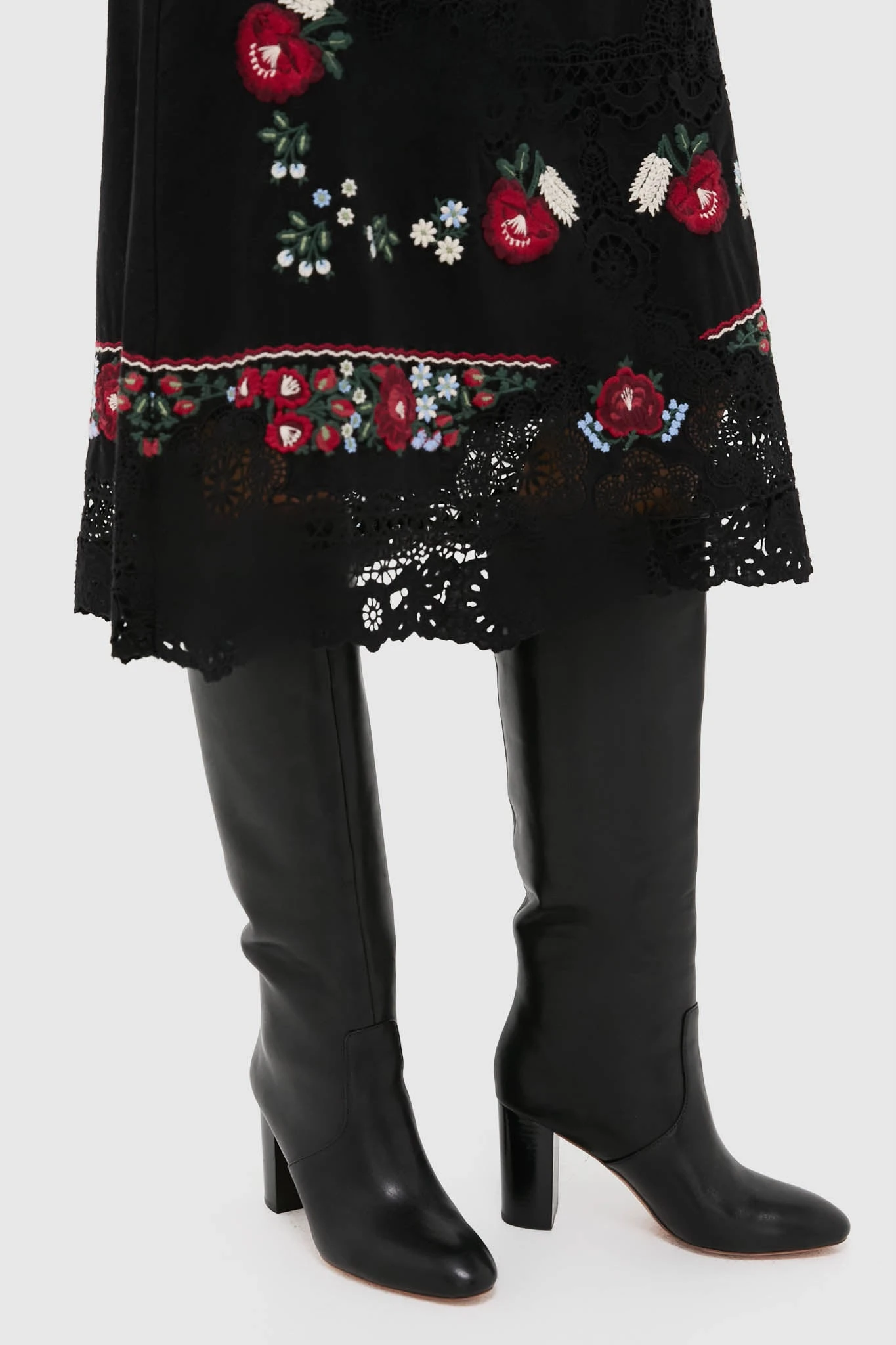 Loeffler Randall Black Goldy Tall Boots 2 Loeffler Randall Black Goldy Tall Boots - Image 2