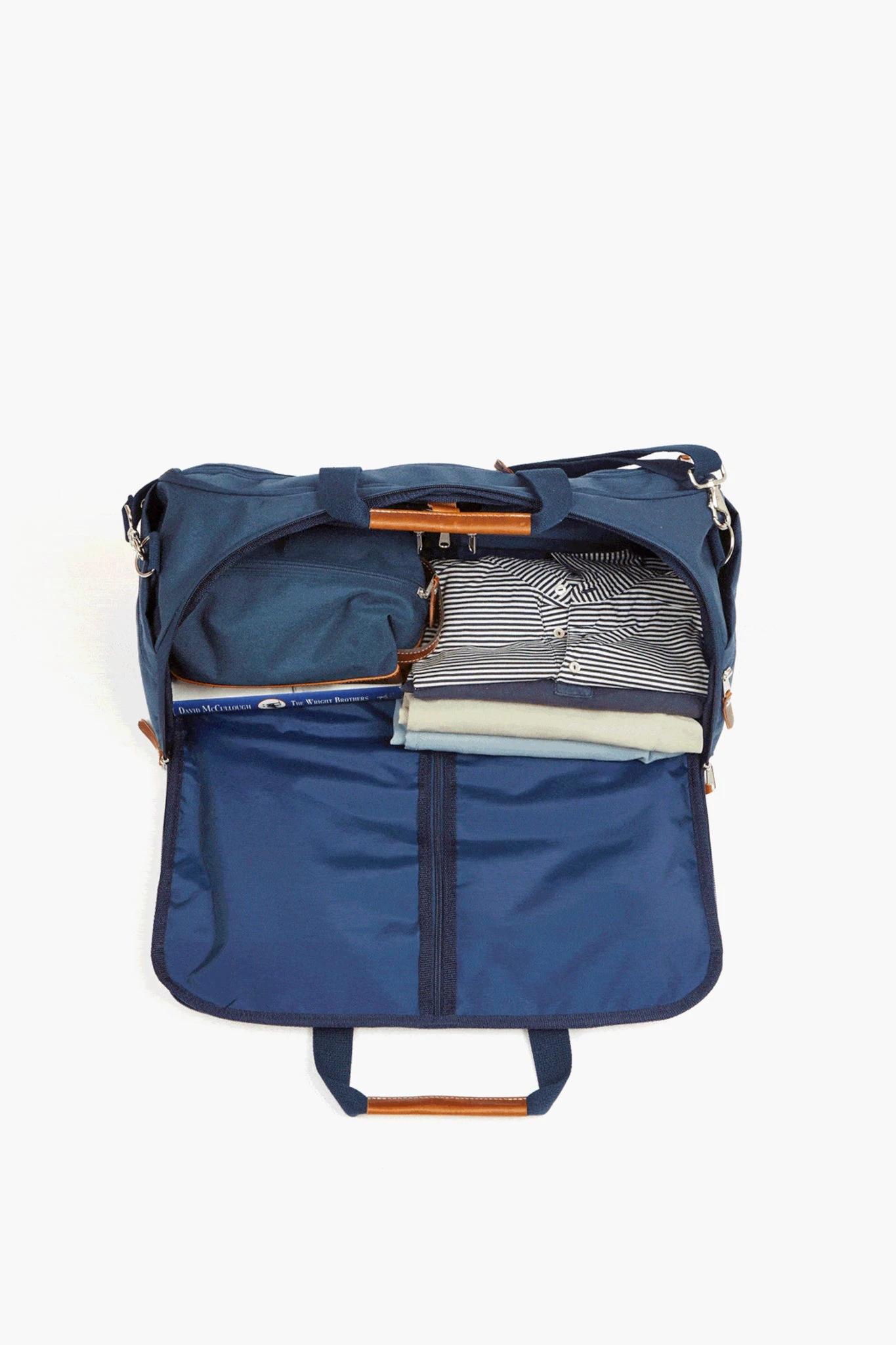 Navy Garment Weekender Duffel 6 Navy Garment Weekender Duffel - Image 6