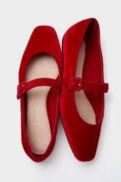 Loeffler Randall Red Velvet Ginger Mary Jane Flats -Loeffler Randall Store iZ5SAh7c2k15hMoVA1tvCmxSeByMDS9k 1