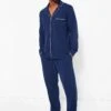 Navy Luxe Pima Pajama Set -Loeffler Randall Store iocd02JVXIcBqbJHaAmKMOvsM41yteR5 1
