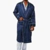 Mens Navy Silk Long Robe -Loeffler Randall Store iqBJas682iZj0GjbUN6YqkqWUkTmVttc 1