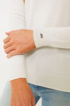 Ivory Cashmere Crewneck Sweater -Loeffler Randall Store iv8V4P6BcdScGXMXzOYDT0xTtkxsX4oj 1