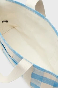 Loeffler Randall Blue And Cream Gingham Bennett Tote -Loeffler Randall Store jErAXQnTVqCzdp8ekmJKmKWt4F3B8X9O 1