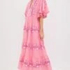 Tangier Pink Flirty V Neck Maxi Dress -Loeffler Randall Store k5SDqKsgkQs7nHmZK86JKTpjyuAUJQpQ 1