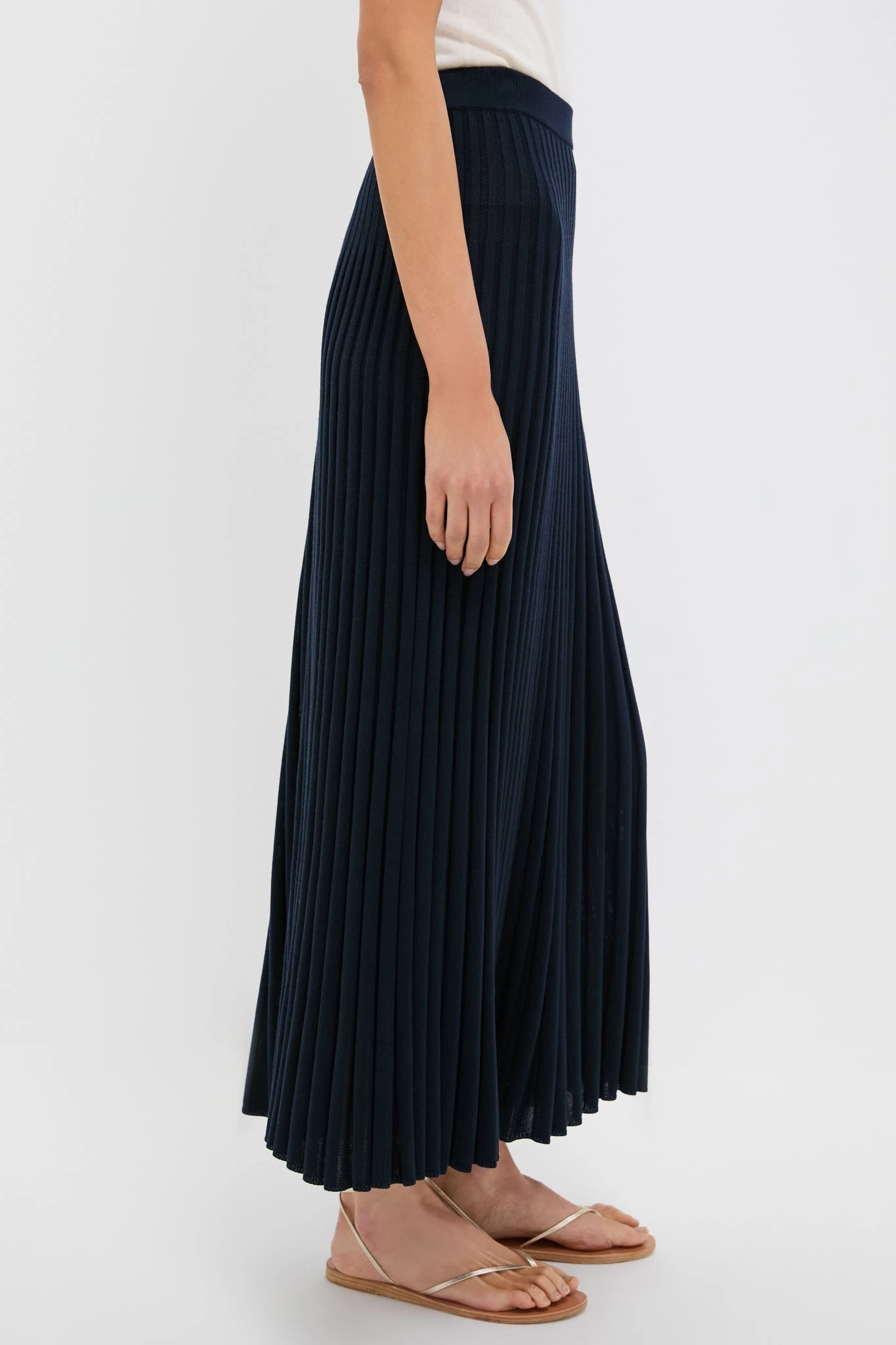 Navy Knit Kenley Skirt 3 Navy Knit Kenley Skirt - Image 3