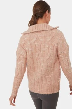 Varley Blush Tan And Egret Aida Jumbo Cable Knit Jacket -Loeffler Randall Store k7wUilSzxczsPUHQjuBZbIzRtrbiQr0i 1