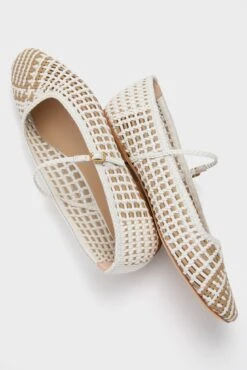 Veronica Beard Coconut And Sand Ellie Woven Flats -Loeffler Randall Store kCW25gAPimp3bruOMomKkmRb3bTarPAj 1