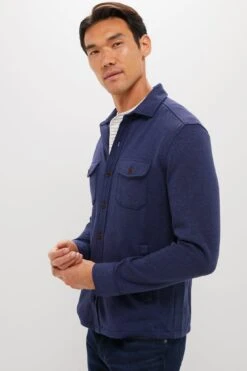 Peter Millar Navy Crown Sweater Fleece Shirt Jacket -Loeffler Randall Store kGCzbkGhdY0TtlJkMxazF3TdnTHxPMxk 1