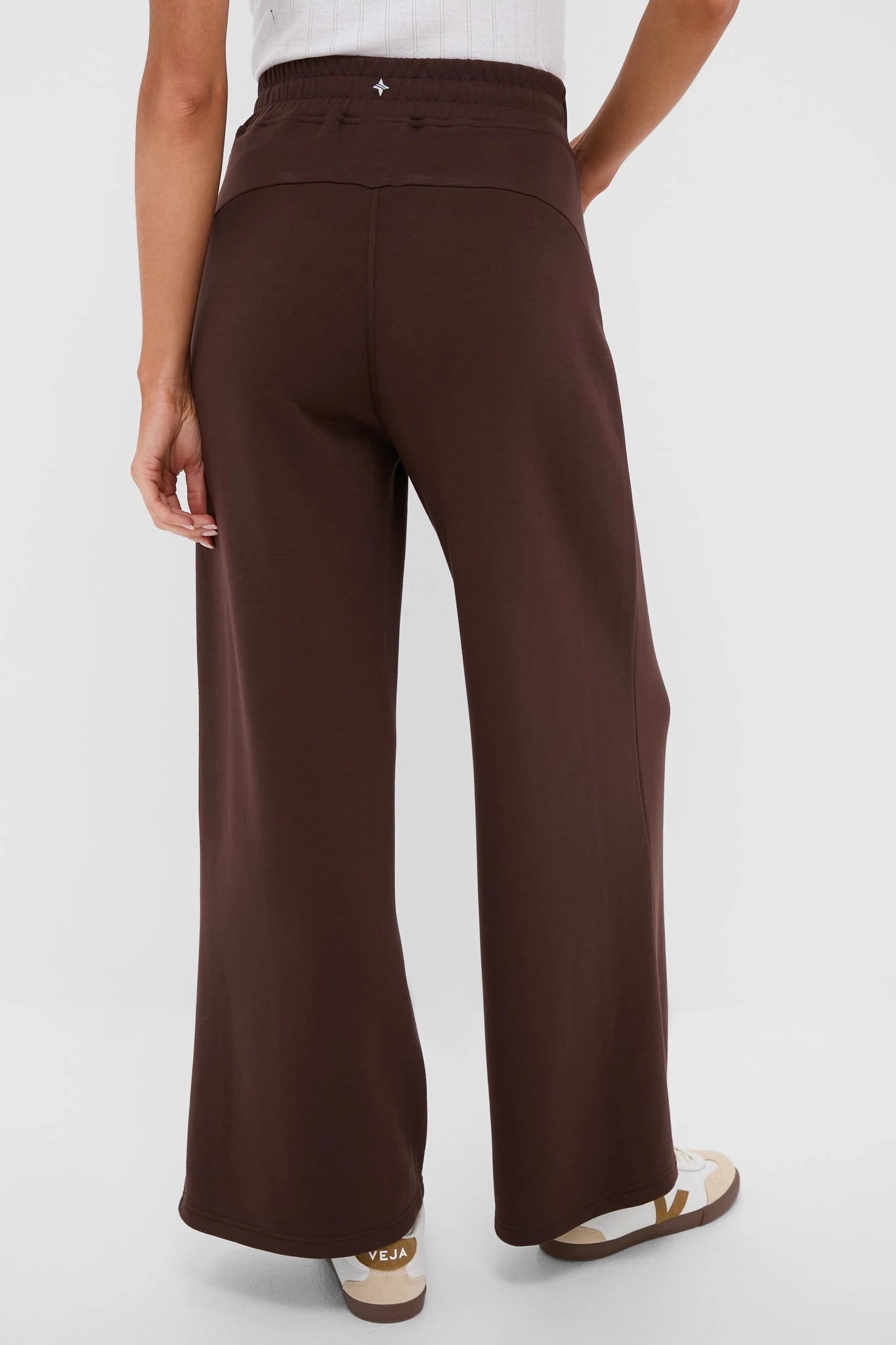 Chocolate Brown Wide Leg Comfort Stretch Finn Pants 4 Chocolate Brown Wide Leg Comfort Stretch Finn Pants - Image 4