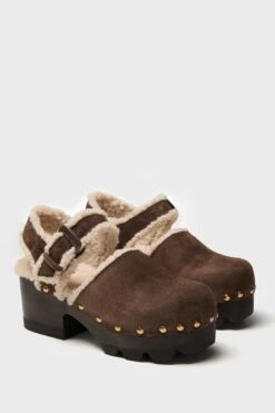 Tory Burch Deep Espresso Shearling Clog -Loeffler Randall Store kJKl6CguPHBOhEWuZOmSyMuKiqFxTvwt 1