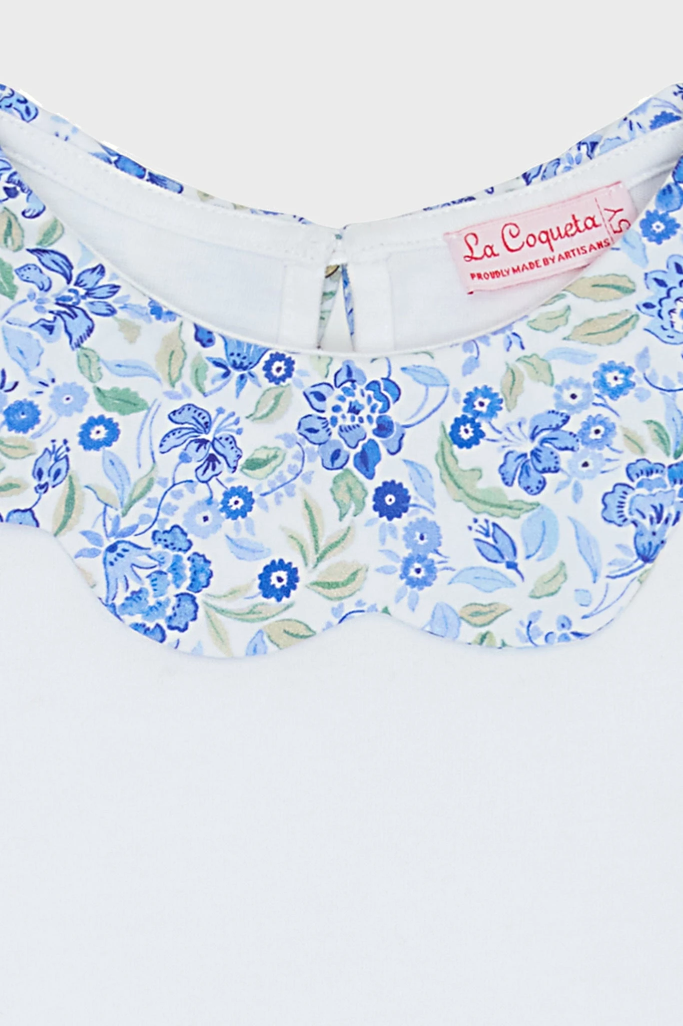 Dusty Blue Floral Analia Top 5 Dusty Blue Floral Analia Top - Image 5