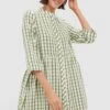 Sage Seersucker Gingham Royal Shirt Dress 12 Sage Seersucker Gingham Royal Shirt Dress -Loeffler Randall Store khgSXULrz6HxInIeqJxsxo1h0DYHKwX8 1