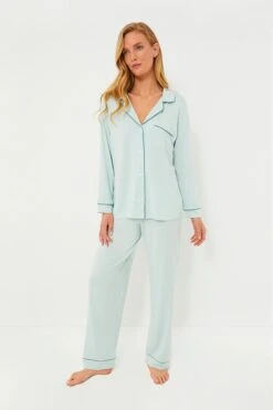 Eberjey Surf Spray Gisele Long PJ Set