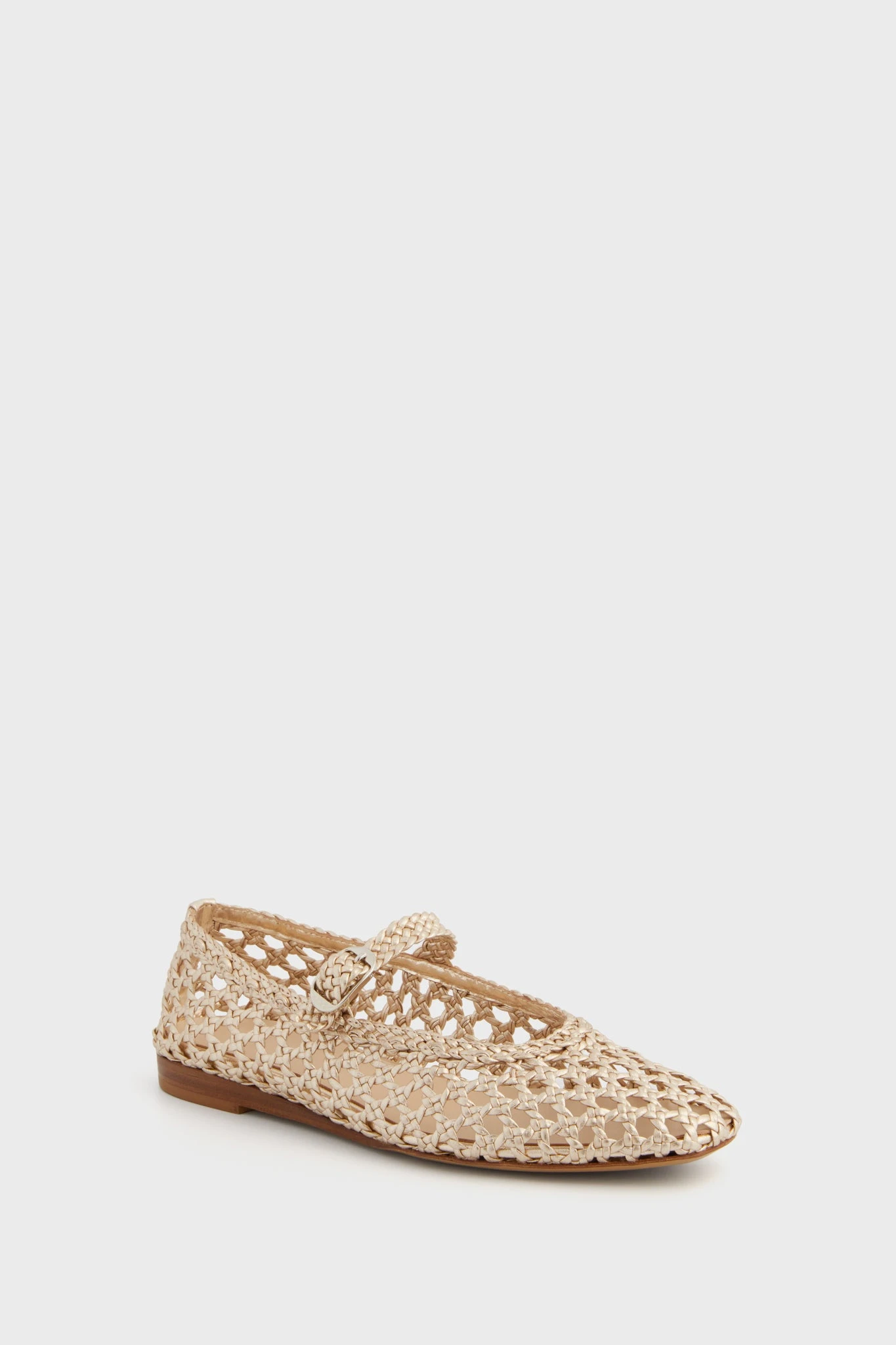 Gold Woven Mary Jane Flats 1 Gold Woven Mary Jane Flats
