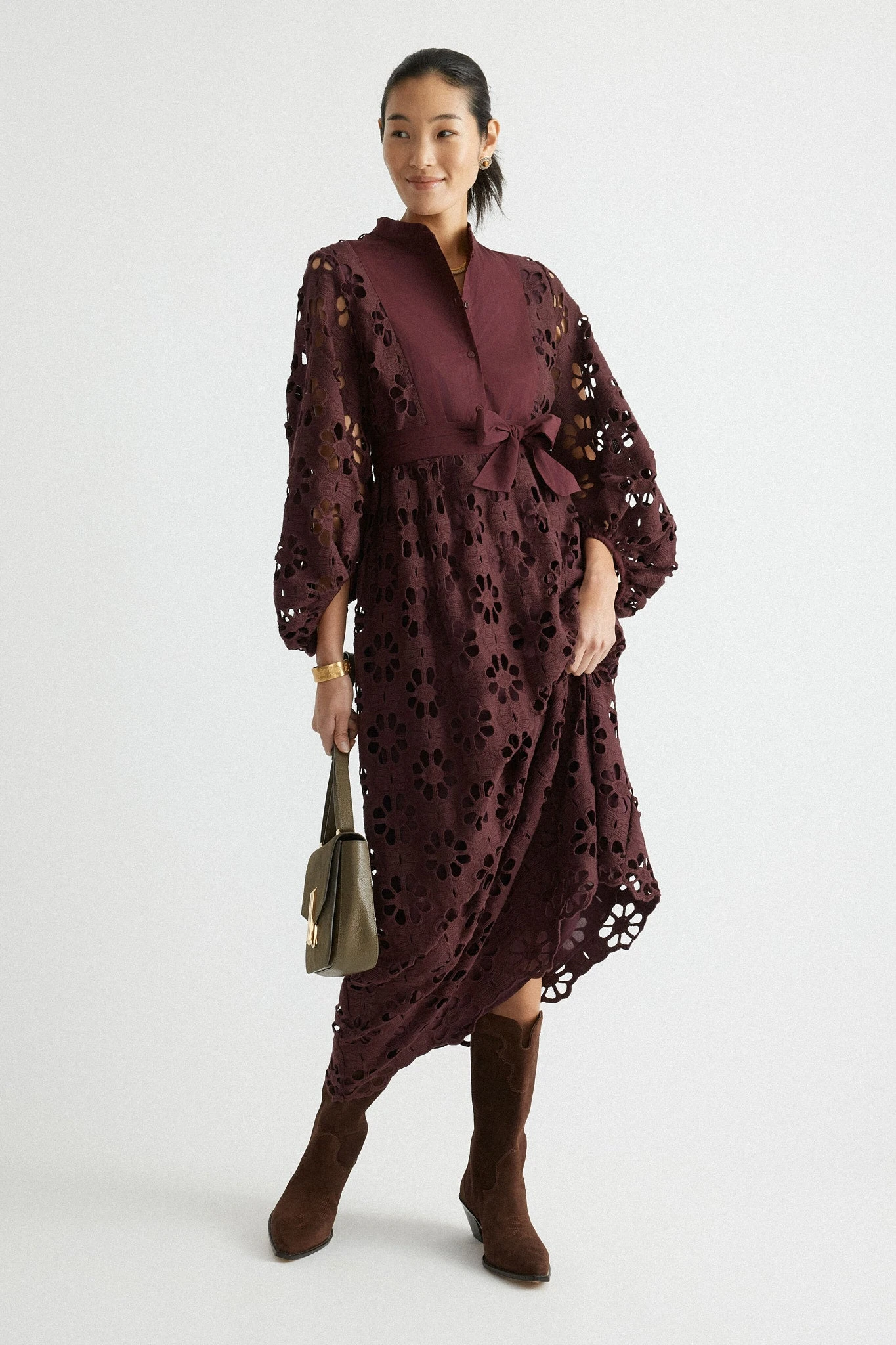 Olive Suede Vancouver Bag 6 Olive Suede Vancouver Bag - Image 6