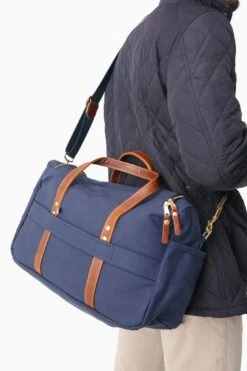 Navy Canvas Heritage Commuter Duffel -Loeffler Randall Store lIwseiz9e2vQUpqfyHX3hqMfp0cfXXQa 1
