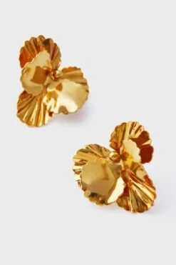 Gold Pansy Earrings -Loeffler Randall Store lQ4vcnIQyuNPYGM3DgpBRoR6jLqYnSRu 1