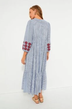 Poppy Stripe Long Sleeve Salty Paloma Caftan -Loeffler Randall Store laEKi4dkEea8ZM3ZR8XEdC45AoValfK0 1