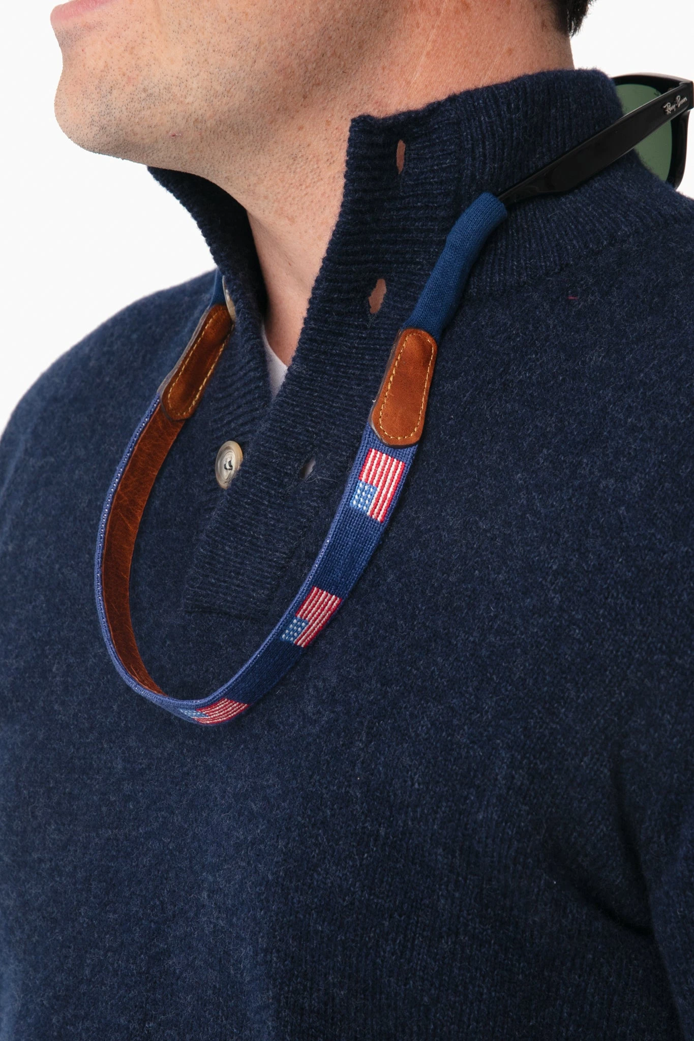 American Flag Needlepoint Sunglass Straps 2 American Flag Needlepoint Sunglass Straps - Image 2