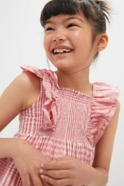 TARTINE ET CHOCOLAT Red Smocked Sleeveless Dress -Loeffler Randall Store lqKBryhHAvZYC9u8DcV6vsY5XOhH4WuS 1