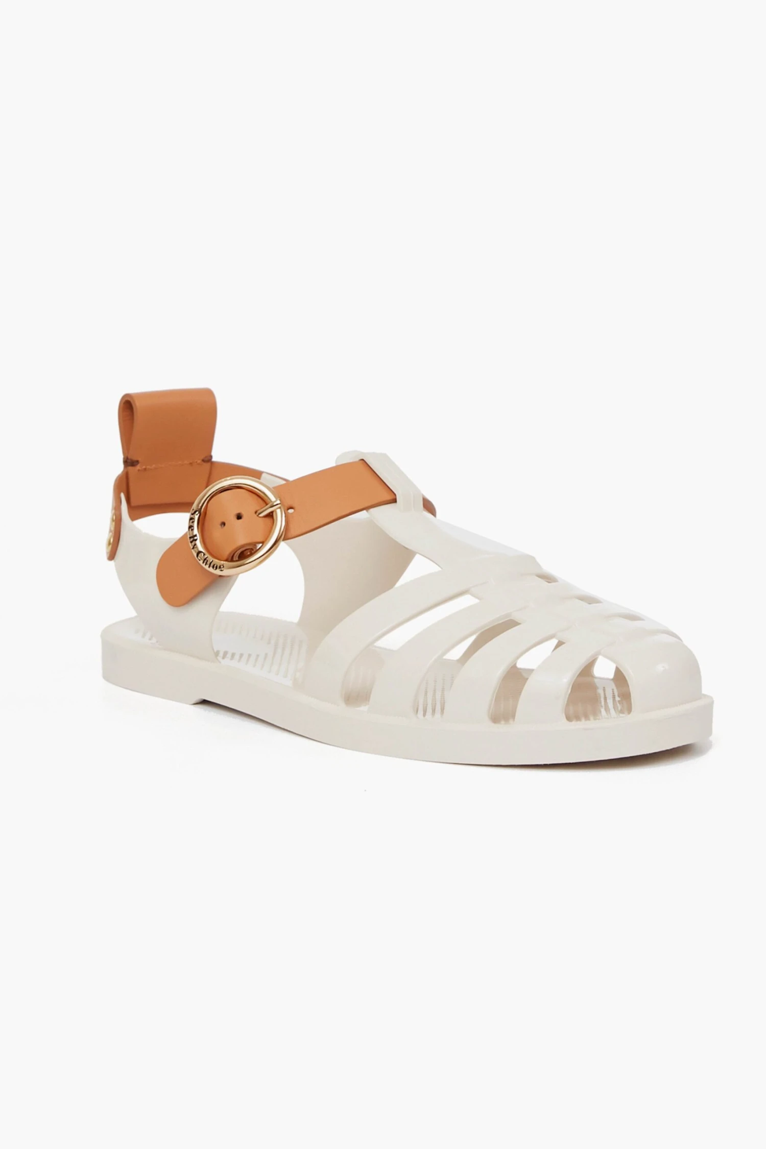 See By Chloé Natural Jellie Millye Sandals 1 See By Chloé Natural Jellie Millye Sandals