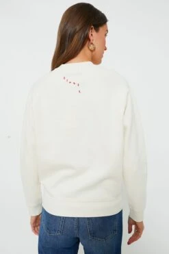 Cream With Bright Poppy Oui Sweatshirt -Loeffler Randall Store mHu9yJGMBFNT5fTUdX5jtZWg8bvjV4xZ 1