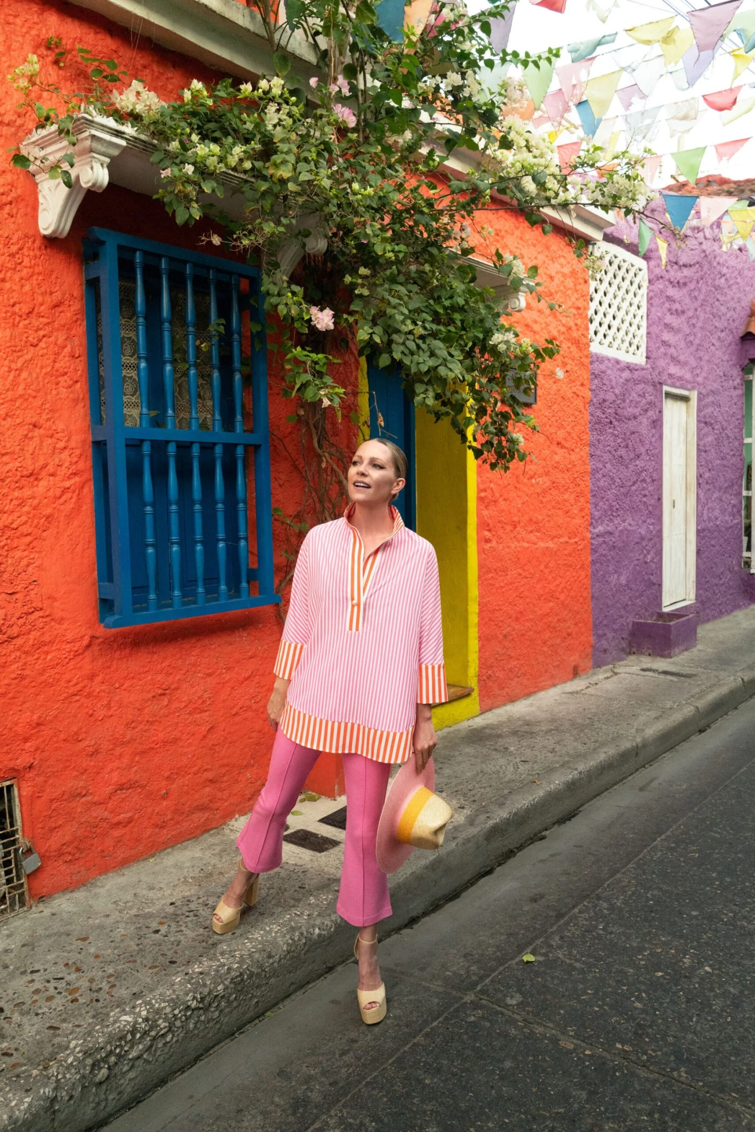 Wyeth Pink Gold Natural Bondi Hat 2 Wyeth Pink Gold Natural Bondi Hat - Image 2