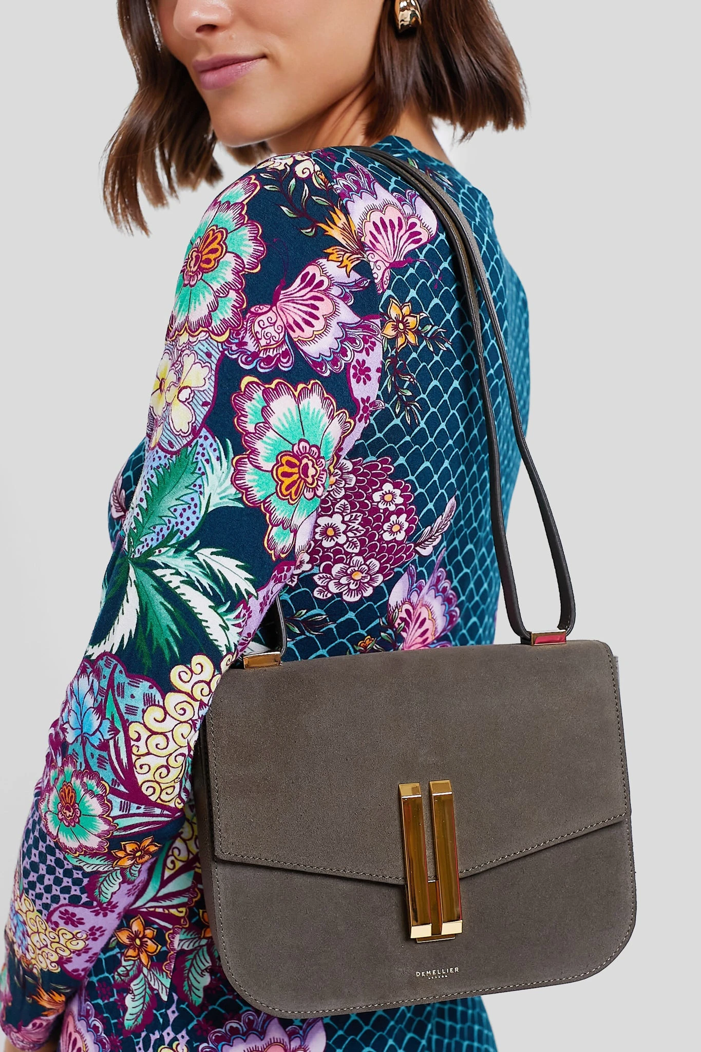 Olive Suede Vancouver Bag 3 Olive Suede Vancouver Bag - Image 3