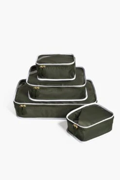 Paravel Safari Green Packing Cube Quad