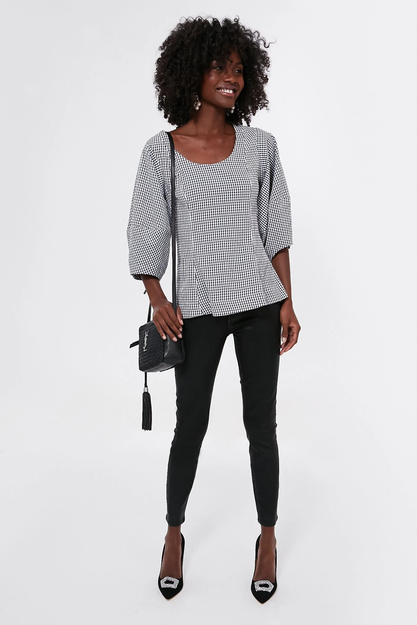 Saint Laurent Black Raffia Camera Bag 6 Saint Laurent Black Raffia Camera Bag - Image 6