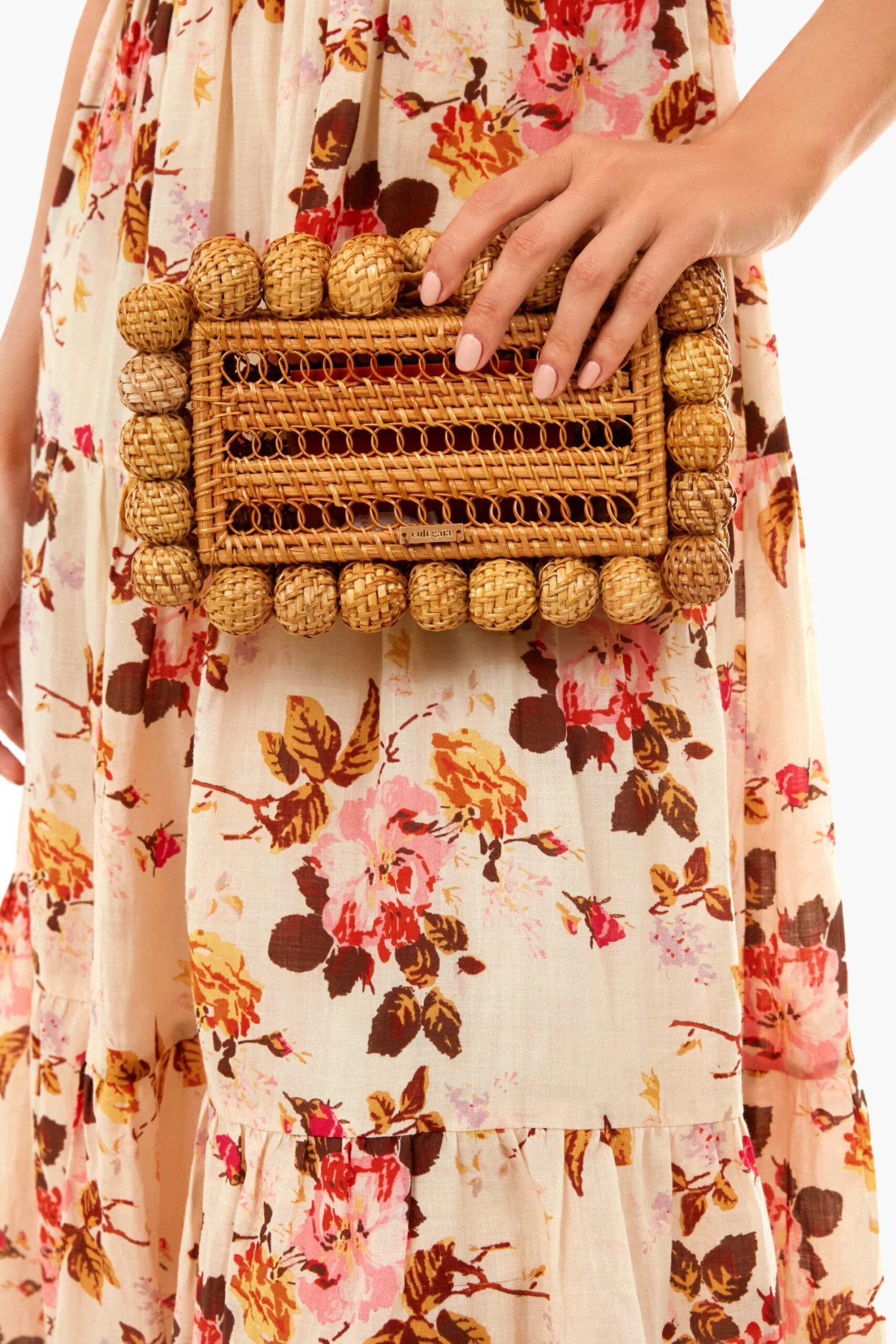 Cult Gaia EOS Natural Rattan Clutch 2 Cult Gaia EOS Natural Rattan Clutch - Image 2