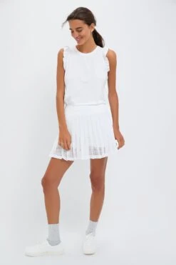 White Performance Jersey Ruffle Lea Tank -Loeffler Randall Store nNeaPLrvx9pctW2b3OdiXpCR9Mz5bpsi 1