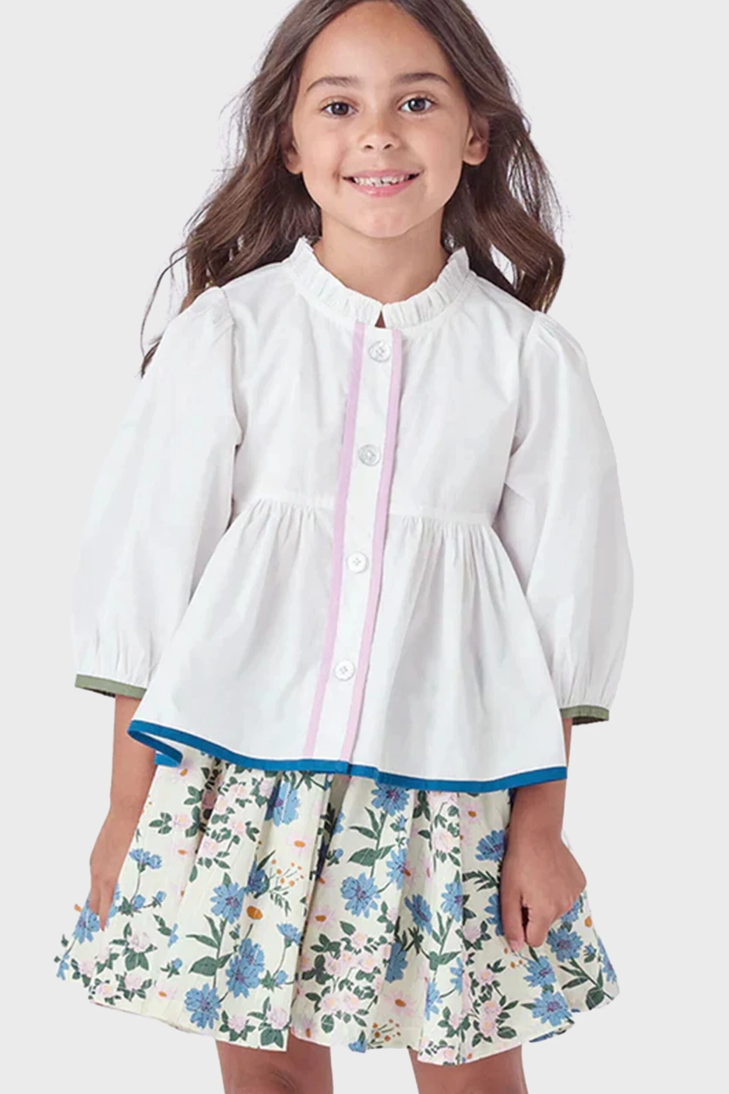 Melon Daisy Floral Gianna Skirt 2 Melon Daisy Floral Gianna Skirt - Image 2