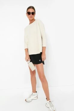 Reversible Heathered Ivory Ally Swing Sweatshirt -Loeffler Randall Store nc7YSY9zAYeOnyHJYb3BR88EHc5KLexe 1