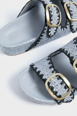 Loeffler Randall Blue Chunky Woven Raffia Sandals -Loeffler Randall Store nhiNMwUDSP7lIKmhQwpjISp5mcTvY5Tn 1