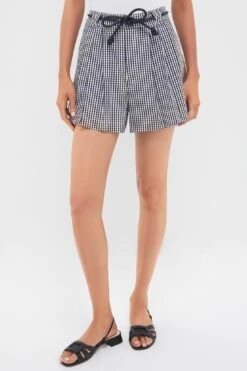 Multi Neci Gingham Shorts With Belt