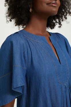 Denim Finley Flutter Sleeve Dress -Loeffler Randall Store p4G7AGHKBYzgpfnpIBKmEWmdlOmrd5CK 1