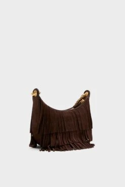 Veronica Beard Espresso Small Suede Fringe Fortune Hobo Bag -Loeffler Randall Store pQim10IG1au1humkC9FO9ebFeTOZxqnJ 1